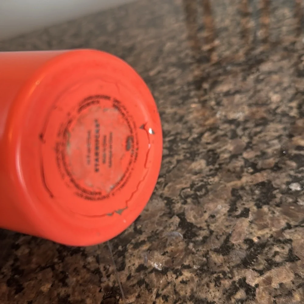 Starbucks salmon metal cup tumbler